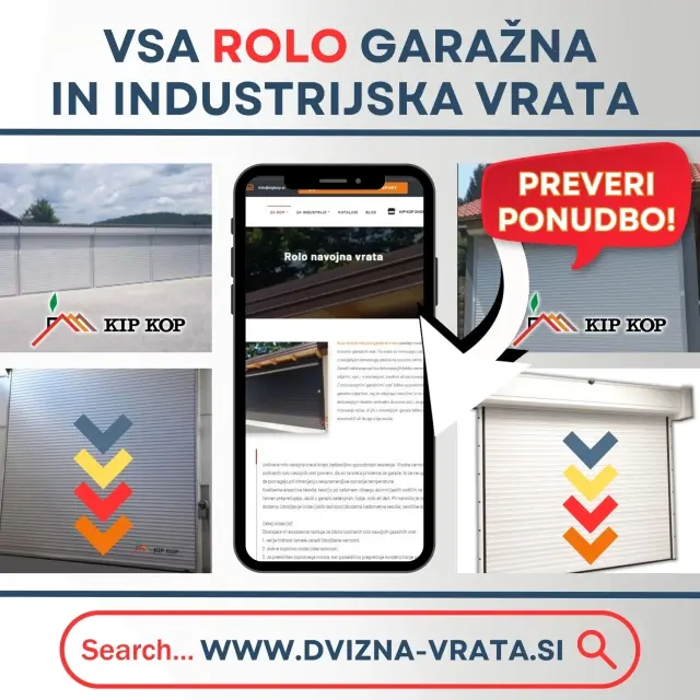 DVIŽNA ROLO NAVOJNA VRATA