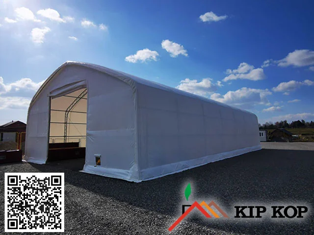 Montažna hala – šotor 261 m² za skladiščenje | KIP KOP