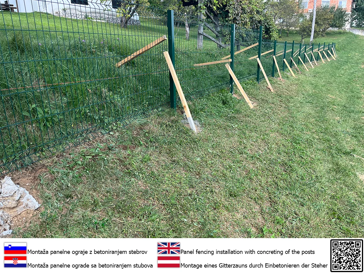 postavitev in montaža panelne ograje